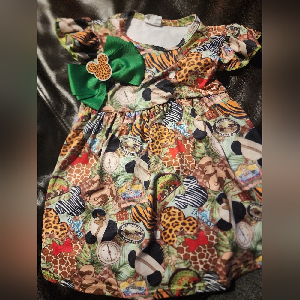 Animal kingdom disney themed dress 12-18 month